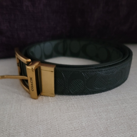 Pre-loved unisex reversible coach belt:black and gray sz xl - Picture 7 of 9